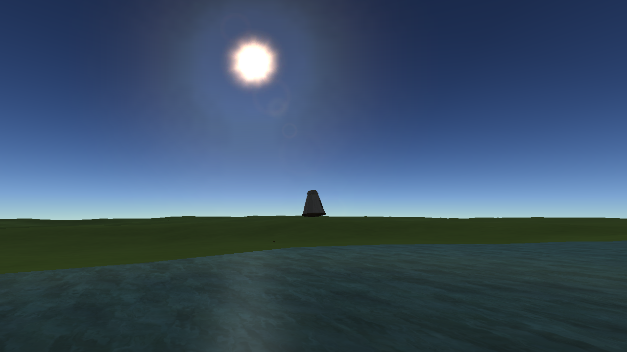 Munfalke-Kapsel nach der Landung auf Kerbin